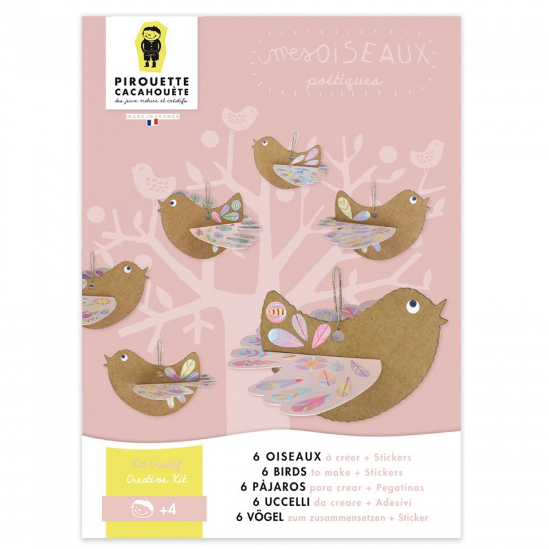 KIT CRÉATIF OISEAUX POÉTIQUES (enfants 4+)